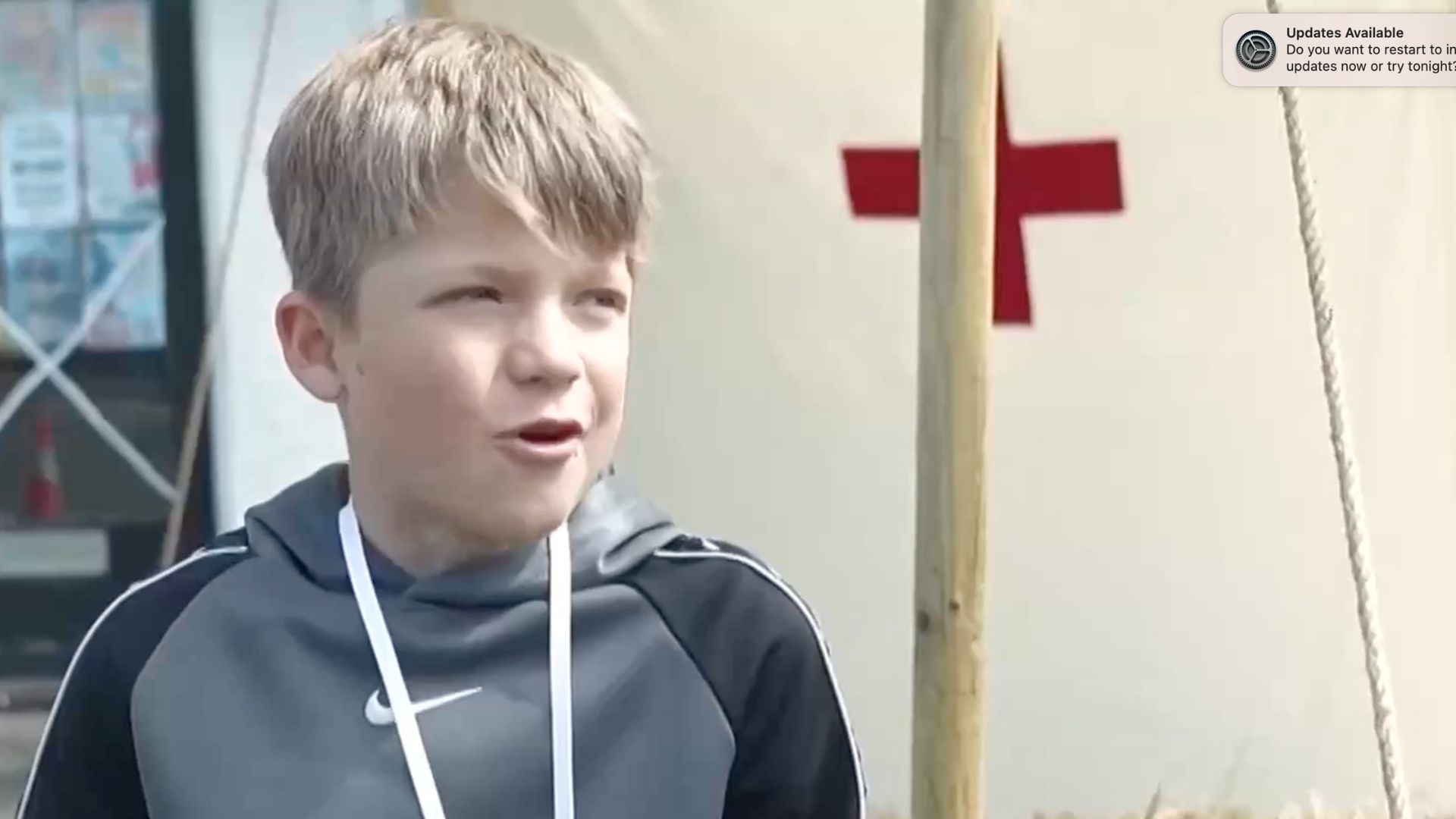 Nine-year-old Alex James found the event educational. /CGTN