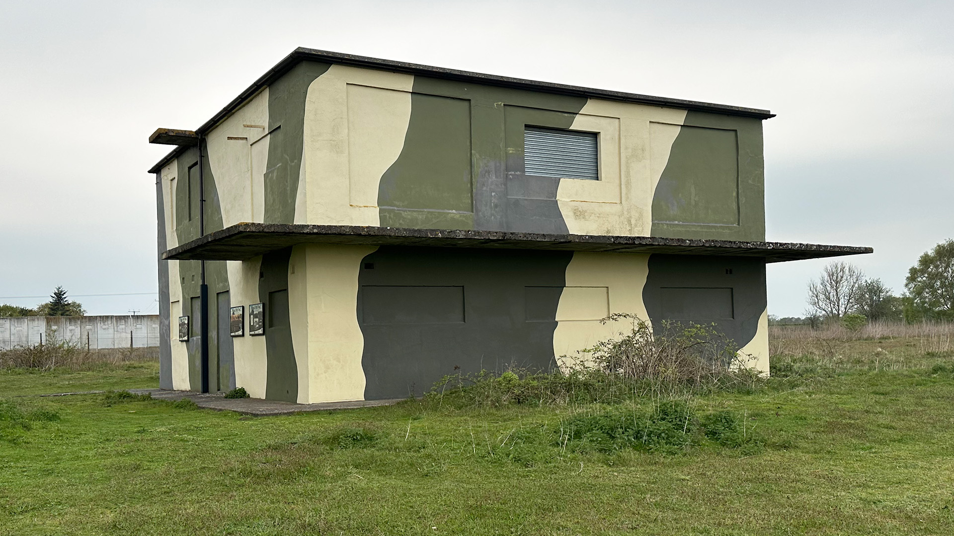 The old control tower at Tilstock Airfield has been restored. /Kitty Logan/CGTN