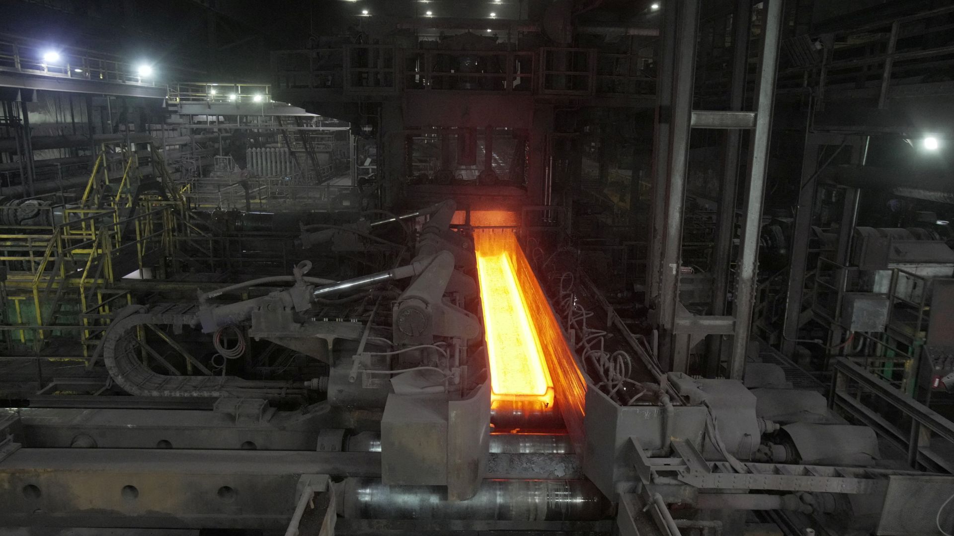 Steel is processed at a Nucor steel factory in Blytheville, Arkansas, U.S. in March. /Karen Pulfer Focht/Reuters archive
